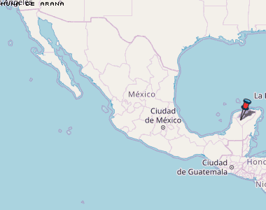 Muna de Arana Karte Mexiko