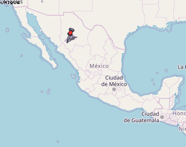 Urique Karte Mexiko