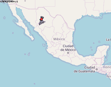 Cerocahui Karte Mexiko