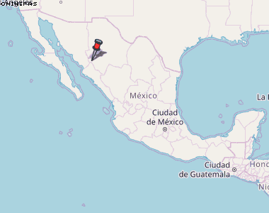 Chinipas Karte Mexiko
