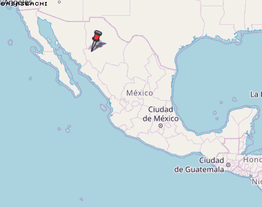 Basaseachi Karte Mexiko