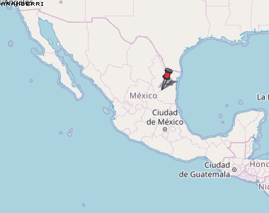 Aramberri Karte Mexiko