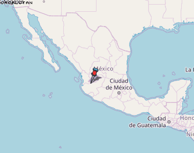 Cacalutan Karte Mexiko