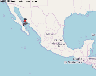 San Miguel de Comondú Karte Mexiko