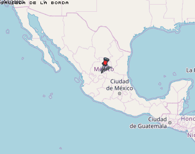 Sauceda de la Borda Karte Mexiko