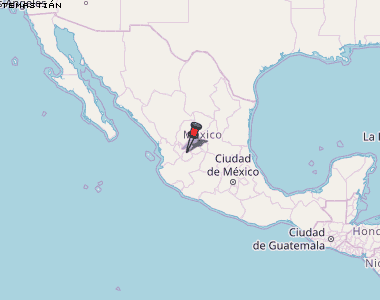 Temastián Karte Mexiko