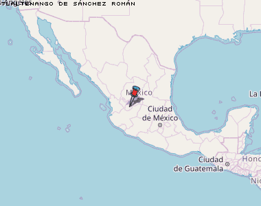 Tlaltenango de Sánchez Román Karte Mexiko