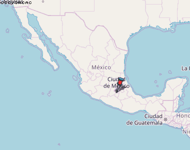 Ocoyoacac Karte Mexiko
