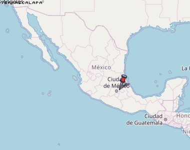 Teamascalapa Karte Mexiko