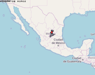 Rincón de Romos Karte Mexiko