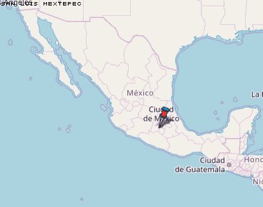 San Luis Mextepec Karte Mexiko