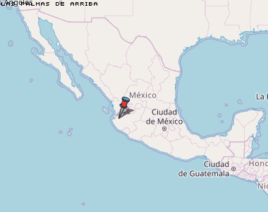 Las Palmas de Arriba Karte Mexiko