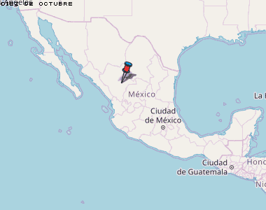 Diez de Octubre Karte Mexiko