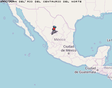 San Juan del Rio del centaurio del Norte Karte Mexiko