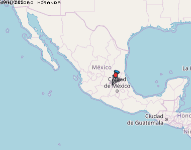 San Isidro Miranda Karte Mexiko