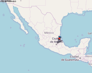 Jilotzingo Karte Mexiko