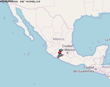 Acalpican de Morelos Karte Mexiko