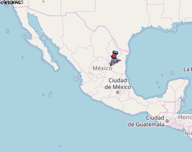 Cedral Karte Mexiko