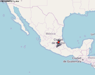 Texcatitlan Karte Mexiko