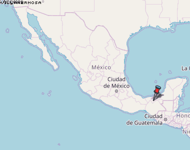 Villahermosa Karte Mexiko