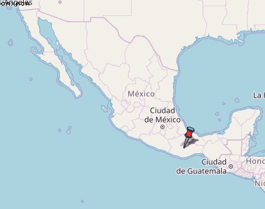 Oaxaca Karte Mexiko