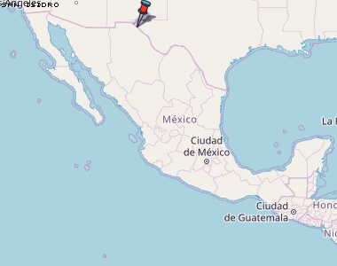 San Isidro Karte Mexiko