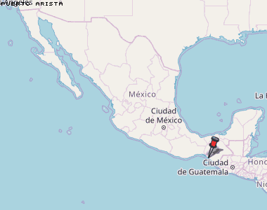 Puerto Arista Karte Mexiko