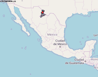 Chihuahua Karte Mexiko