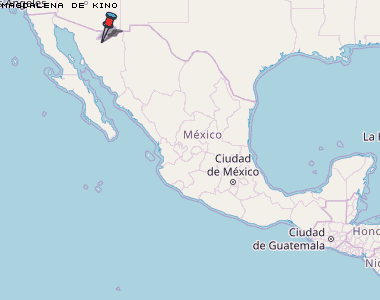 Magdalena de Kino Karte Mexiko