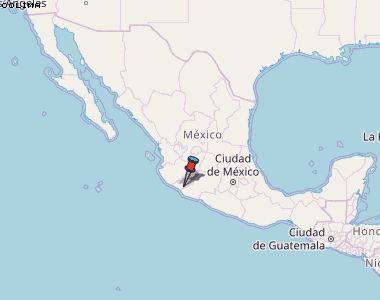 Colima Karte Mexiko