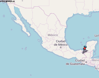 Palenque Karte Mexiko