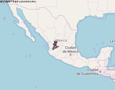 Ejido Tepuzhuacan Karte Mexiko