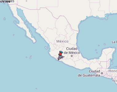 Coire Karte Mexiko