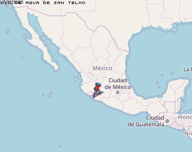 Ojo de Agua de San Telmo Karte Mexiko