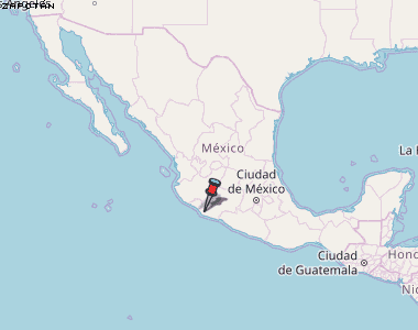 Zapotán Karte Mexiko