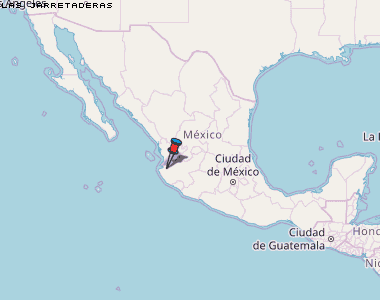 Las Jarretaderas Karte Mexiko