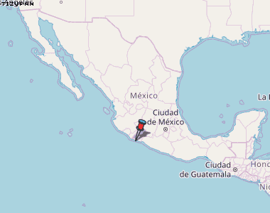 Tizupan Karte Mexiko