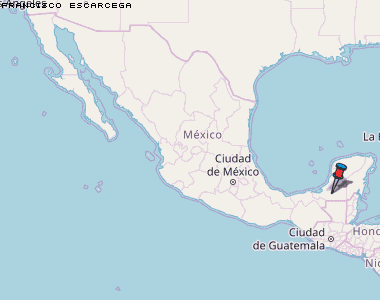 Francisco Escarcega Karte Mexiko