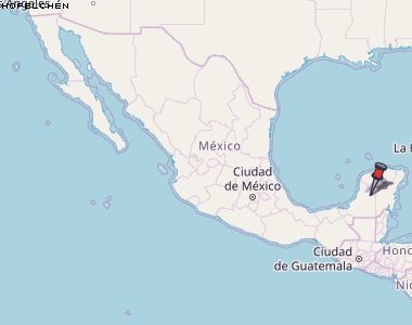 Hopelchén Karte Mexiko
