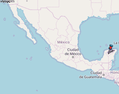 Ticul Karte Mexiko