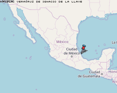 Nautla, Veracruz de Ignacio de la Llave Karte Mexiko