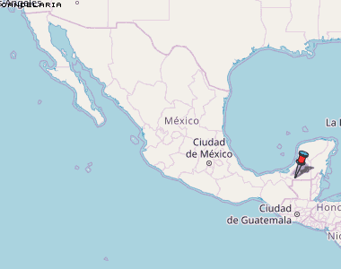 Candelaria Karte Mexiko