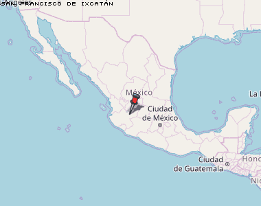 San Francisco de Ixcatán Karte Mexiko