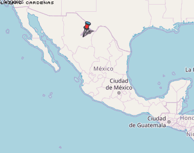 Lazaro Cardenas Karte Mexiko