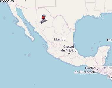 Creel Karte Mexiko