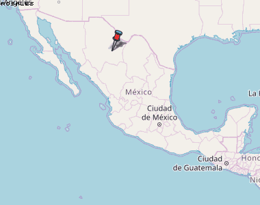 Rosales Karte Mexiko
