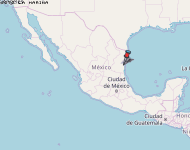Soto la Marina Karte Mexiko