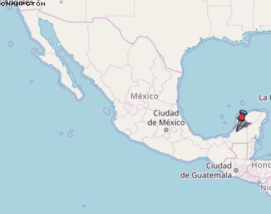 Champotón Karte Mexiko