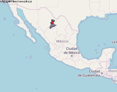 Villa Matamoros Karte Mexiko