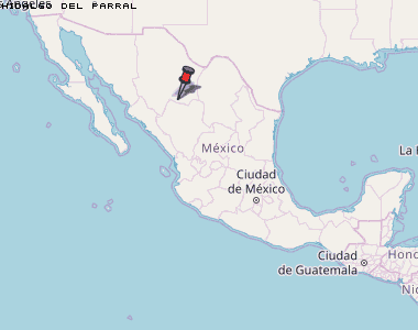 Hidalgo del Parral Karte Mexiko